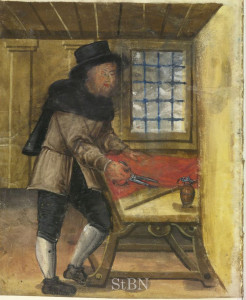 Tailor from the Nürnberger Zwölfbrüderstiftung manuscript, c. 1601